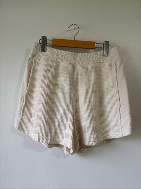 Aerie Cream Waffle Short